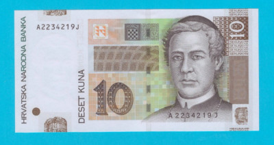 Croatia 10 Kuna 2001 &amp;#039;Arena&amp;#039; UNC serie: A2234219J foto