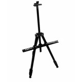 Sevalet pictura pentru atelier, Maaleo, metal, reglabil, cu husa, negru, 46.8x77/160 cm
