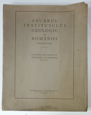 ANUARUL INSTITUTULUI GEOLOGIC AL ROMANIEI , VOLUMUL XVIII , 1937
