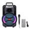 Boxa portabila cu microfon ZQS8166, 60W PMPO, BT/FM/USB, 3000mAh Engross