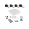 Kit complet supraveghere 5 MP Hikvision Turbo HD cu 4 camere exterior DVR TurboHD 8MP IR 25m HDD 1 Tb accesorii complete vizualizare pe telefonul mobi