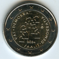 moneda 2 euro comemorativa FINLANDA 2024_1: Alegeri și democrație, UNC