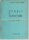 Cumpara ieftin Studii Si Cercetari. Meteorologie - 1983