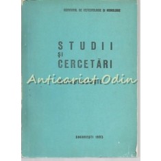 Studii Si Cercetari. Meteorologie - 1983