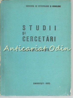 Studii Si Cercetari. Meteorologie - 1983 foto