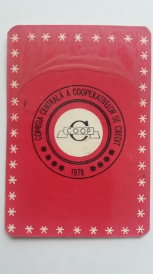 C9 7 - 1978 - Calendar de buzunar - reclama cooperativa de credit foto
