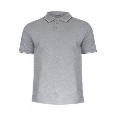 TRICOU BUMBAC POLO SUBTIRE / GRI - S