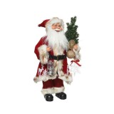 Cumpara ieftin Figurina decorativa - Santa Tree and Lamp, Red 30 cm | Kaemingk