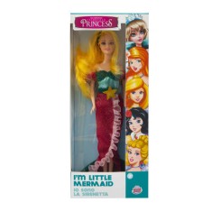 Jucarie papusa Princess Mica Sirena 30 cm, GPGG03006 foto