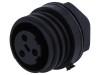 BULGIN Conector Circular Mamă 3 Pini IP68, 32A, 600V, Montare Panou