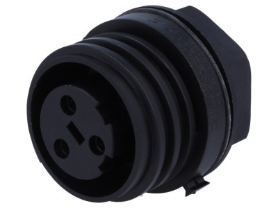 Conector circular mamă 3 pini IP68 foto