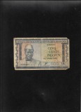 Rar! Guinea Guineea 500 francs franci 1960 seria395977 uzata
