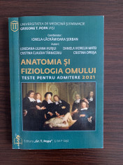 Anatomia ?i fiziologia omului - teste pentru admitere 2021 foto