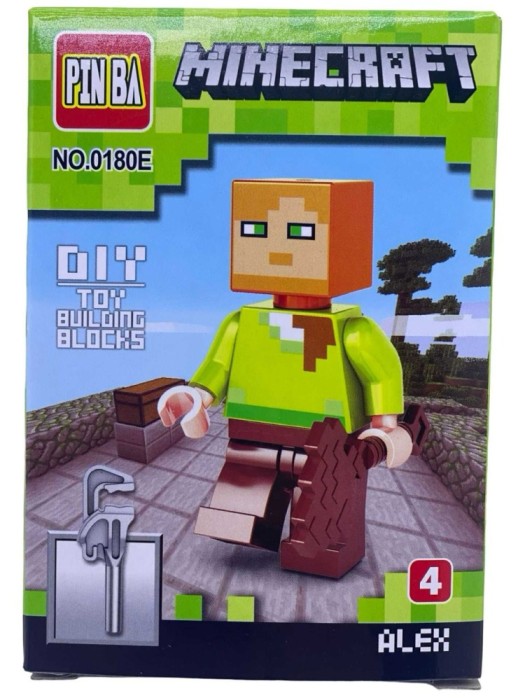 Figurina tip constructie Alex - PINBA Minecraft- NO0180-4