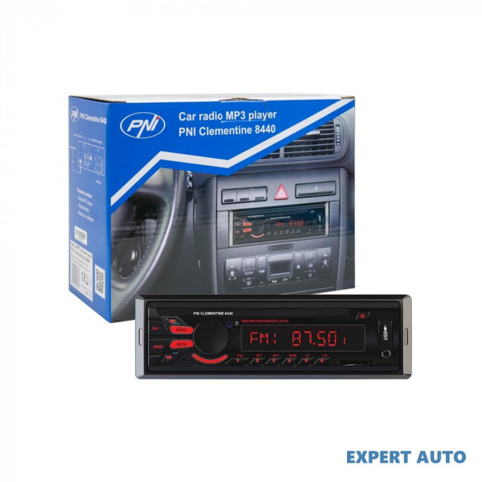 Radio mp3 player auto pni clementine 8440, 4x45w, 12v, 1 din, cu sd, usb, aux, rca UNIVERSAL Universal #6