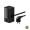 Prelungitor Baseus GaN3 Pro PowerStrip 65W 3.25A 1 x USB-A - 1 x USB-C - 2 x Schuko Negru PSLR000301