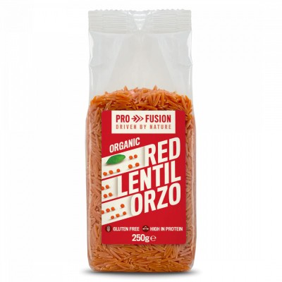 Paste orzo din linte rosie, bio, 250g, Profusion foto