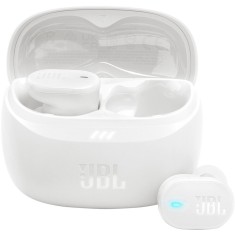 Casti In-Ear JBL Tune Buds 2, True Wireless, Bluetooth, ANC, Autonomie 48 ore, IP54, Multi-point, Alb