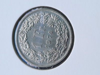 1 Franc 1974, Elvetia - G 4556 foto