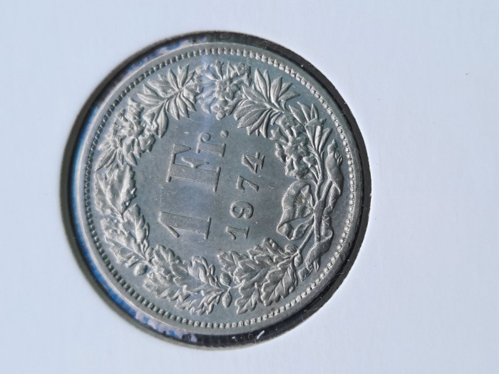 1 Franc 1974, Elvetia - G 4556