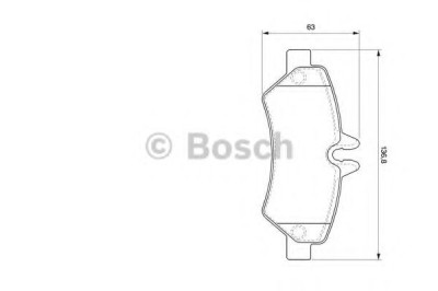Set placute frana,frana disc VW CRAFTER 30-50 platou / sasiu (2F) (2006 - 2016) BOSCH 0 986 494 123 foto