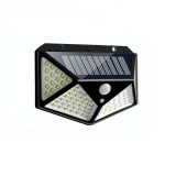 Cumpara ieftin Lampa de exterior cu incarcare solara, cu 100 leduri, cu unghi de 120 grade si senzor de miscare teleMAG