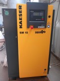 Pachet : Compresor Kaeser SM 15 (400h de functionare) + Butelie 500 L si Masina Linie semiautomata