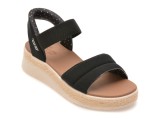 Cumpara ieftin Sandale SKECHERS negre, BOBS SUN RAY, din material textil