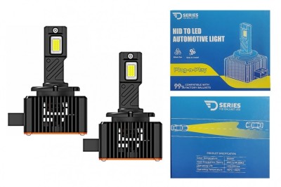 Set Becuri LED D1R Conversie Xenon-LED Seria D 6000K 4300LM High Power Performance AutoTuning foto