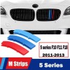 Set ornamente plastic grila fata compatibil BMW seria 5 F10 F11 F18 2011-2013