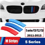 Set ornamente plastic grila fata compatibil BMW seria 5 F10 F11 F18 2011-2013