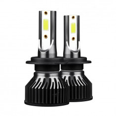 Set 2 Becuri auto F2 H1/H11, LED COB, 100W