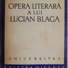 Opera literara a lui Lucian Blaga – George Gana