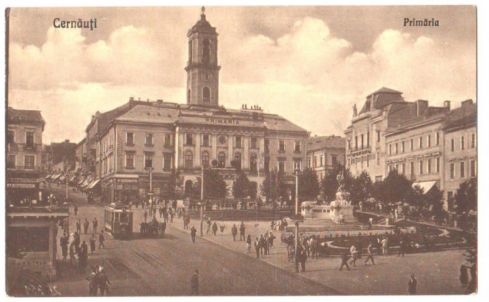 SV * CERNAUTI * PRIMARIA * PIATA CENTRALA * tramvai * animatie * 1930