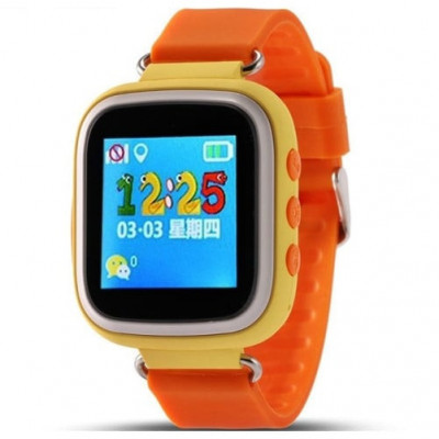 Ceas Smartwatch cu GPS Copii iUni Kid90, Telefon incorporat, Buton SOS, Bluetooth, LCD 1.44 Inch, Portocaliu foto