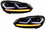 Faruri Osram LED VW Golf 6 VI (2008-2012) GTI Rosu LEDriving Semnal Dinamic Performance AutoTuning