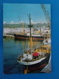 CPIB 23382 CARTE POSTALA - CONSTANTA, VEDERE DIN PORT, CIRCULATA, 1973, STAMPILE, VAPOR, Fotografie