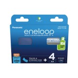 Set 4 baterii re&icirc;ncărcabile Panasonic Eneloop R6/AA Ni-MH 2000mAh BK-3MCDEC4BE (blister + cutie)