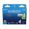 Set 4 baterii re&icirc;ncărcabile Panasonic Eneloop R6/AA Ni-MH 2000mAh BK-3MCDEC4BE (blister + cutie)