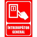 Panou Intrerupator General - 20x30 cm