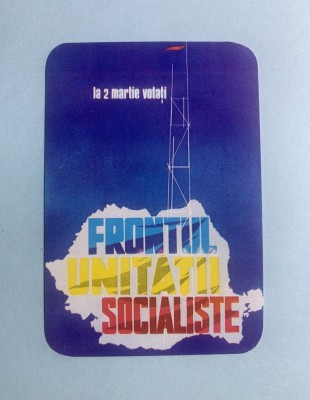 Calendar 1969 frontul unității socialiste foto