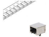 Soclu RJ45 8P8C Aurit pentru PCB SMT