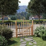 vidaXL Poartă de gard arcuită 100 x 90 cm Lemn de Făglă Impregnat 42040682