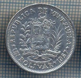 AX 1190 MONEDA - VENEZUELA - 1 BOLIVAR -ANUL 1967 -STAREA CARE SE VEDE foto