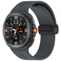 Curea Techsuit W011 pentru Samsung Galaxy Watch 8 Classic / Watch8 44mm / Watch 8 40mm, Gri