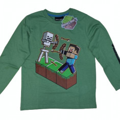 Bluza Minecraft ORIGINAL Steve Skeleton 5-12 ani + Bratara CADOU !!
