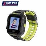 Ceas Smartwatch Pentru Copii Xkids X20 cu Functie Telefon, Localizare GPS, Apel monitorizare, Camera, Pedometru, SOS, IP54, Incarcare magnetica, Negru