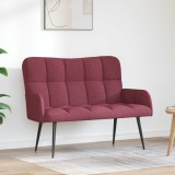 vidaXL Canapea cu două locuri bordo 115 x 61 x 87 cm țesătură 42028932