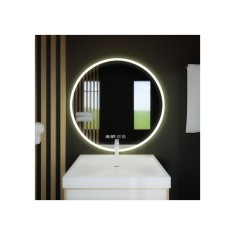 Oglinda LED touch cu sistem dezaburire si ceas 60x60cm AT1CT-IM1P-RS1S-D030/6