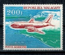 Madagascar 1970 - Avion Boeing 737, neuzat foto